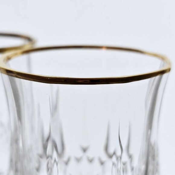 Mismatched Elegant Party Wine Glasses 4pc toasting glassware Longchamp Salzburg - Picture 8 of 12